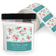 Delicate Roses Square Address Labels in a Jar Image 1 of 2