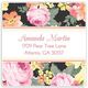 Elegant Spring Garden Square Address Labels in a Jar Image 2 of 2
