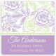 Garden Rose Square Address Labels in a Jar Image 4 of 4
