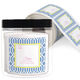 Modern Trellis Square Gift Stickers in a Jar Image 1 of 2