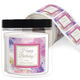 Purple Watercolor Square Gift Stickers in a Jar Image 1 of 2