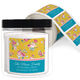 Tea Roses Square Address Labels in a Jar Image 1 of 2