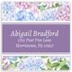 Hydrangea Blooms Square Address Labels Image 2 of 2