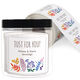 Watercolor Botanical Square Gift Stickers in a Jar Image 1 of 4