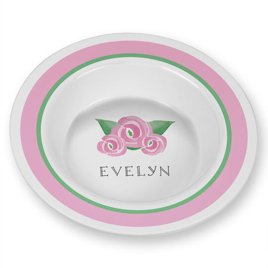 Pink Blooms Children's Bowl