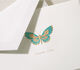 Butterfly Boxed Folded Thank You Note Cards - Hand Engraved Image 2 of 2