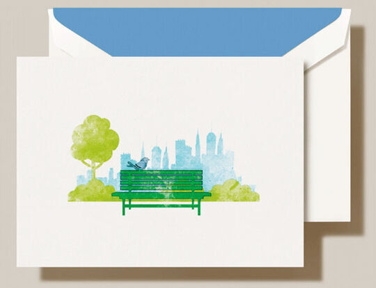Perfect Day City Park Boxed Folded Note Cards