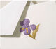 Iris Boxed Folded Note Cards - Hand Engraved Image 2 of 2