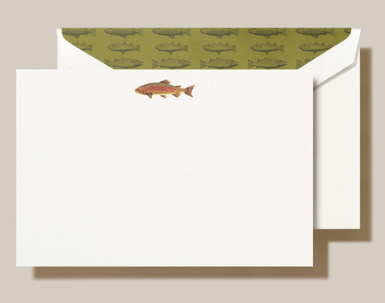 Lake Trout Boxed Flat Note Cards