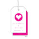 Modern Heart Vertical Hanging Gift Tags Image 1 of 2