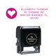 Modern Heart Address Rectangular Self-Inking Stamp Image 1 of 3