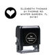 Modern Heart Address Rectangular Self-Inking Stamp Image 2 of 3