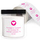 Modern Heart Square Address Labels in a Jar Image 1 of 2