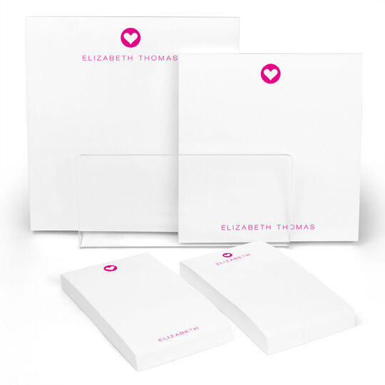 Modern Heart Notepad Set