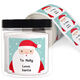 Santa Square Gift Stickers Image 1 of 2