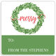 Merry Wreath Gift Stickers in a Jar Image 2 of 2