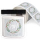 Joyful Wreath Square Gift Stickers in a Jar Image 1 of 2
