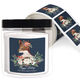Christmas Fox Square Gift Stickers in a Jar Image 1 of 2