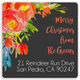 Black Colorful Christmas Square Address Labels Image 2 of 2