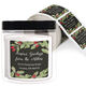 Black Winter Berries Square Address Labels in a Jar Image 1 of 2