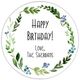 Green Wreath Gift Stickers in a Jar Image 2 of 2
