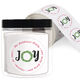 Joy Wreath Round Address Labels in a Jar Image 1 of 2