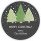Trio of Trees Round Holiday Gift Stickers in a Jar Image 2 of 2