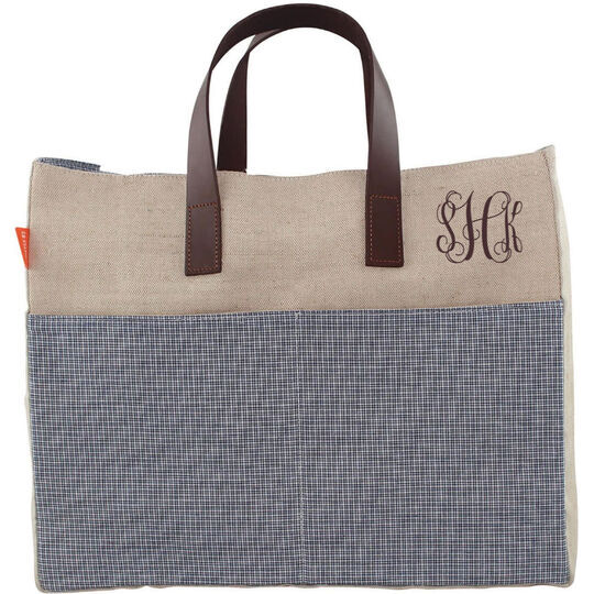 Personalized Jute Book Tote