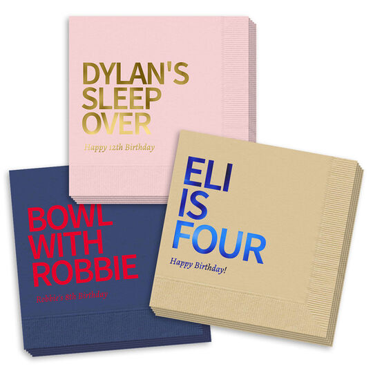 Create Your Own Headline Napkins