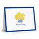 Vase of Yellow Flowers Folded Note Cards Image 3 of 3