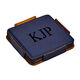 Set of 4 Navy Leatherette Square Coasters Image 1 of 2