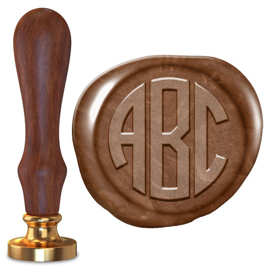 Circle Monogram Wax Seal Stamp