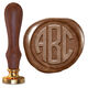 Circle Monogram Wax Seal Stamp Image 6 of 11