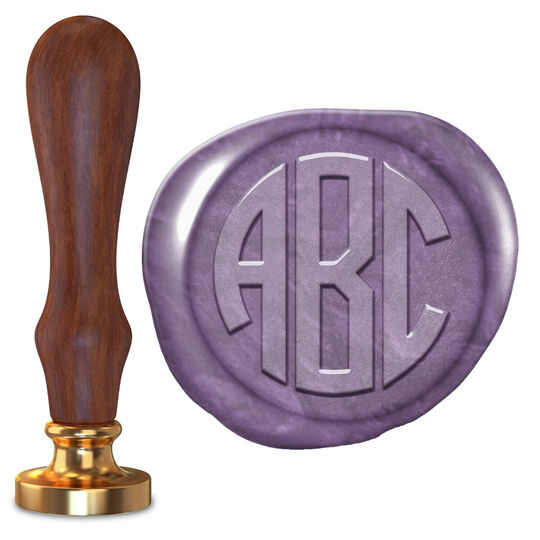 Circle Monogram Wax Seal Stamp