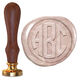 Circle Monogram Wax Seal Stamp Image 9 of 11