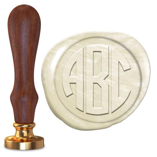 Circle Monogram Wax Seal Stamp