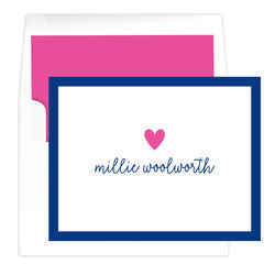 Kids personalized best sale note cards