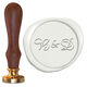 Script Initial Duo Wax Seal Stamp Image 7 of 11