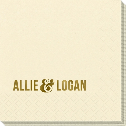 Large Ampersand Napkins