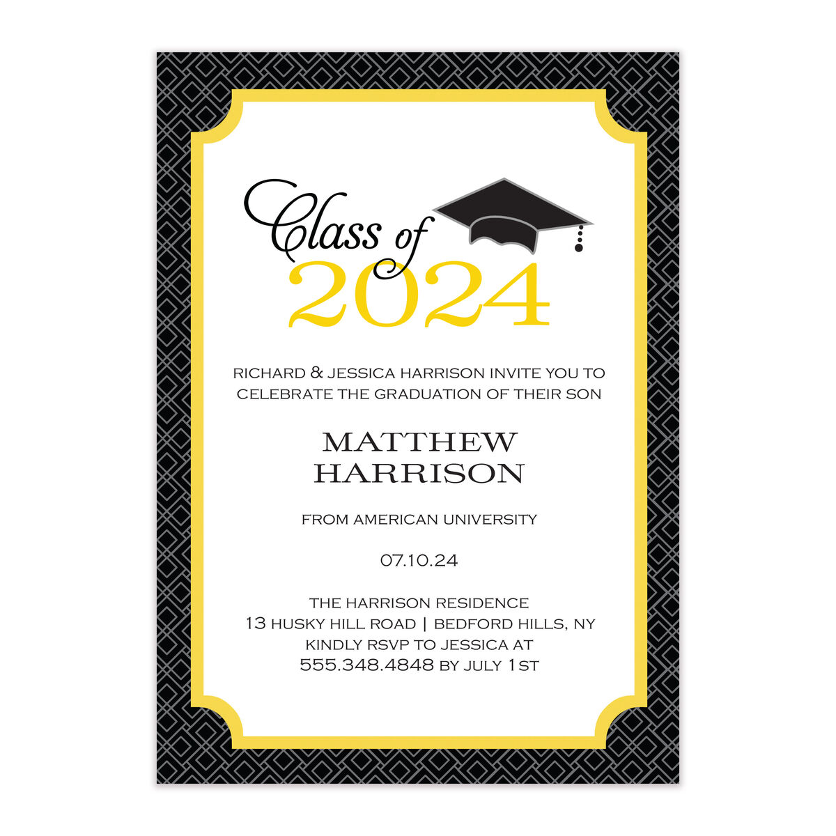 Graduation Cap Invitations