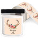 Decorated Antler Gift Stickers in a Jar Image 1 of 6