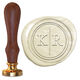 Dotted Circle Duogram Wax Seal Stamp Image 10 of 11