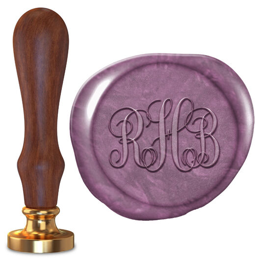 Script Monogram Wax Seal Stamp