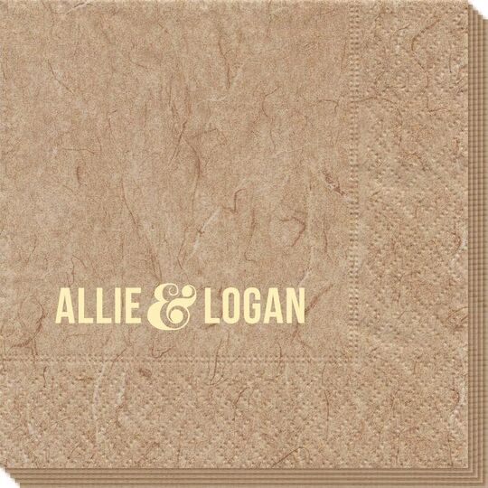 Large Ampersand Bali Napkins