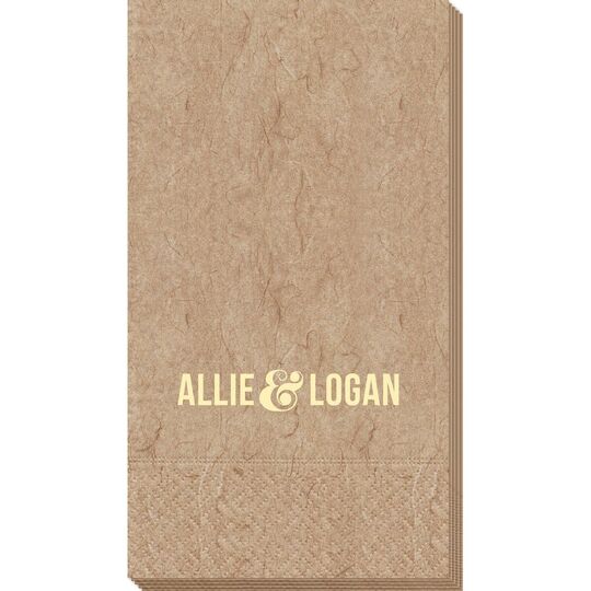 Large Ampersand Bali Guest Towels