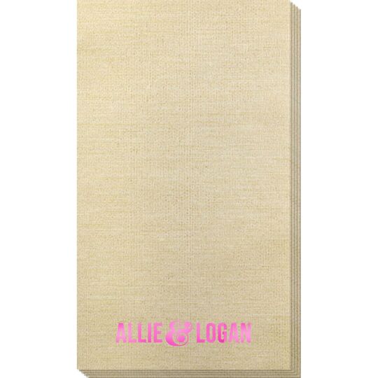 Large Ampersand Bamboo Luxe Guest Towels