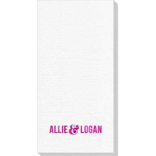 Large Ampersand Deville Guest Towels