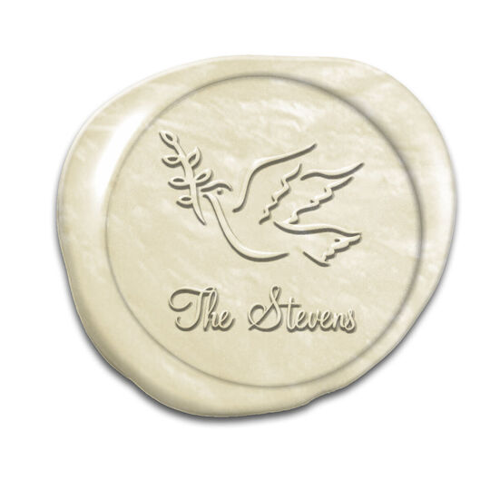 Peace Dove Peel & Stick Wax Seals