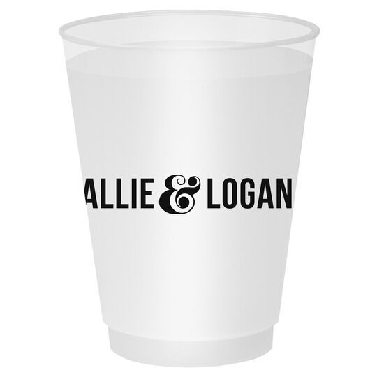 Large Ampersand Shatterproof Cups