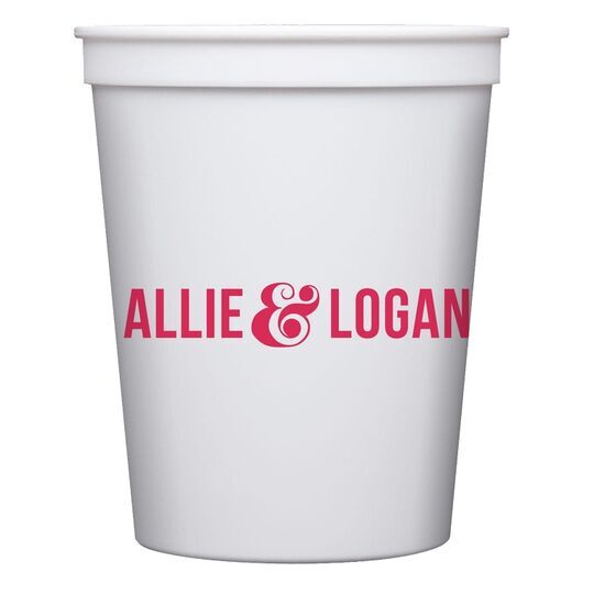 Large Ampersand Stadium Cups